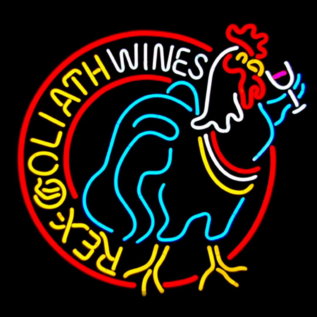 Rex-Goliath Wine Neon Sign