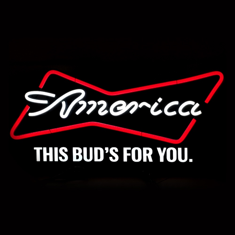 America BUD LED Sign