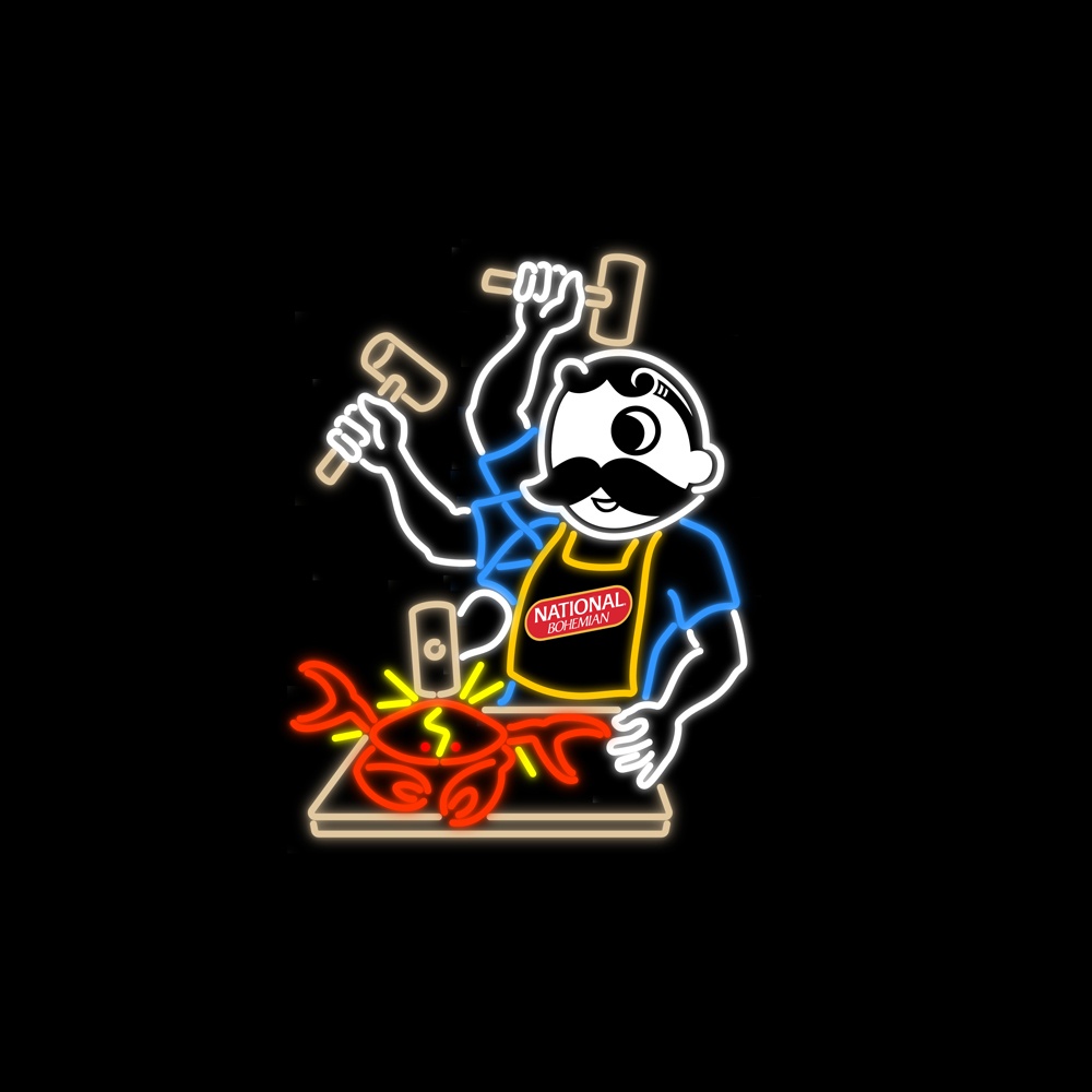 Natty Crab Retro Sign